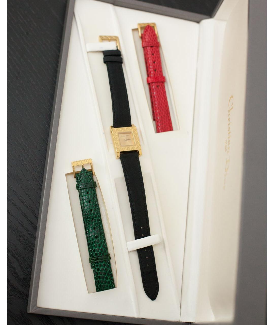 CHRISTIAN DIOR Золотые позолоченные часы, фото 2