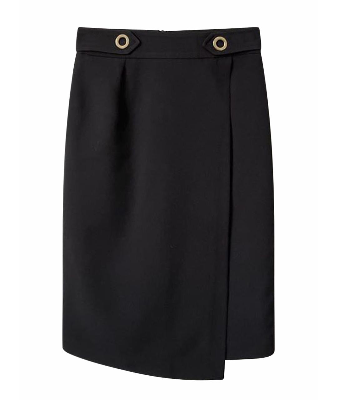 TRUSSARDI JEANS Черная полиэстеровая юбка миди, фото 1