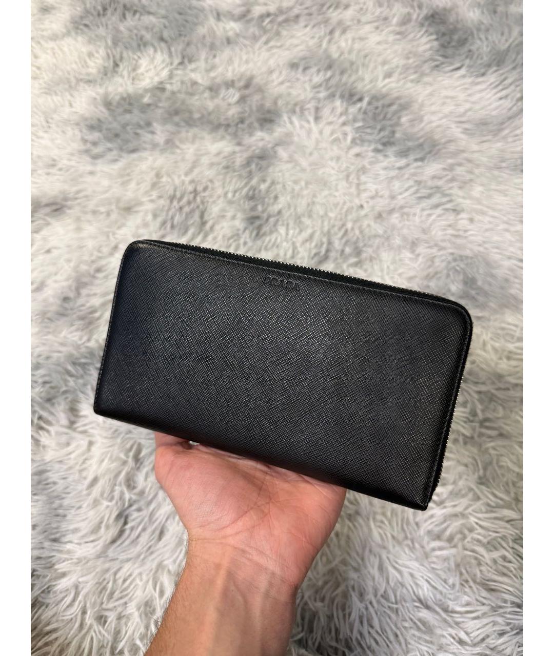 PRADA Черный кожаный кошелек, фото 6