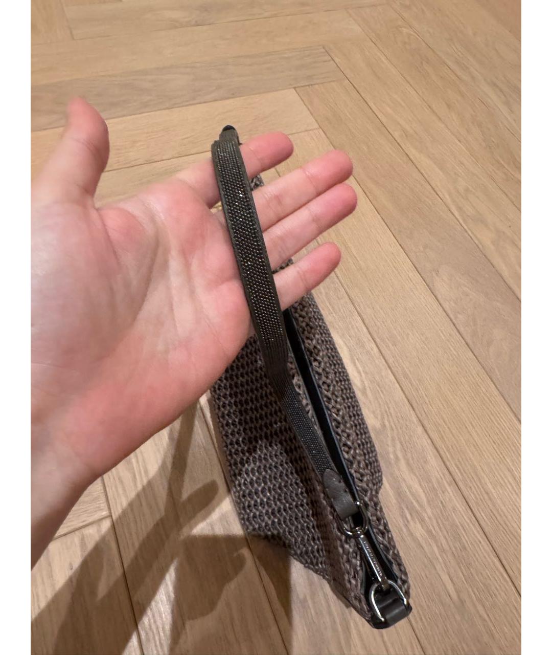 BRUNELLO CUCINELLI Коричневая сумка с короткими ручками, фото 2