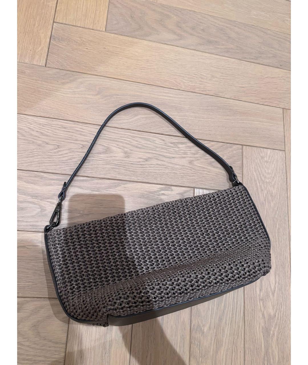 BRUNELLO CUCINELLI Коричневая сумка с короткими ручками, фото 9