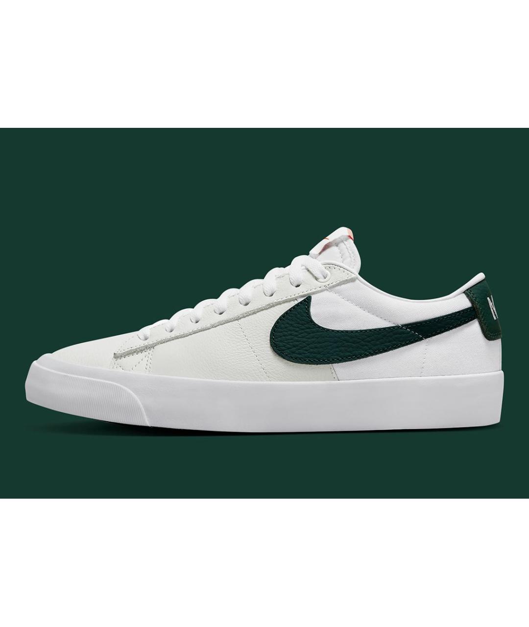 NIKE Белые низкие кроссовки / кеды из искусственной кожи, фото 9