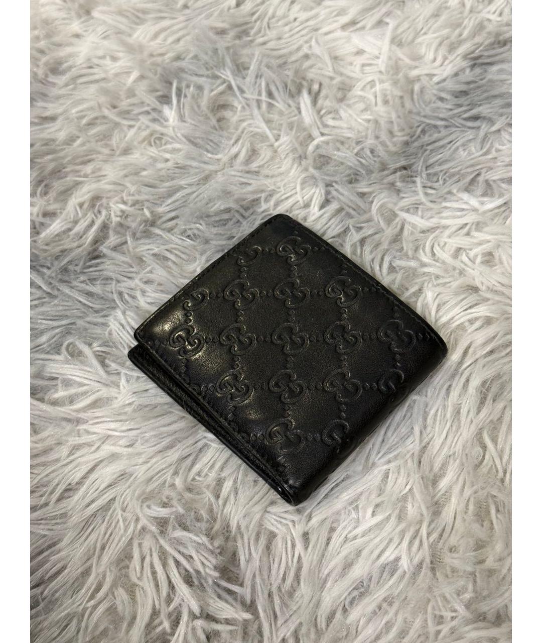 GUCCI Черный кожаный кошелек, фото 3