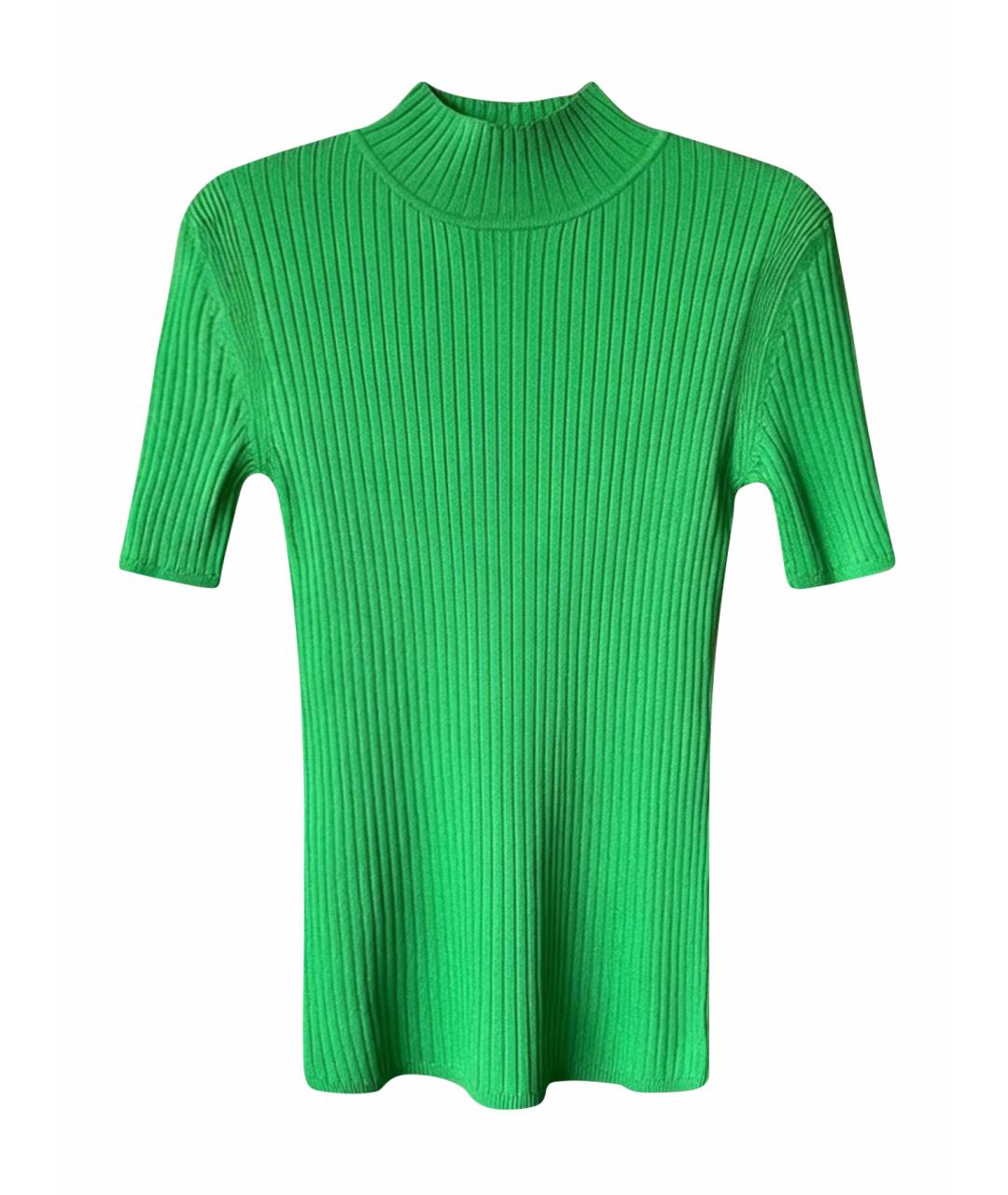 Tara Jarmon Зеленая вискозная водолазка, фото 1