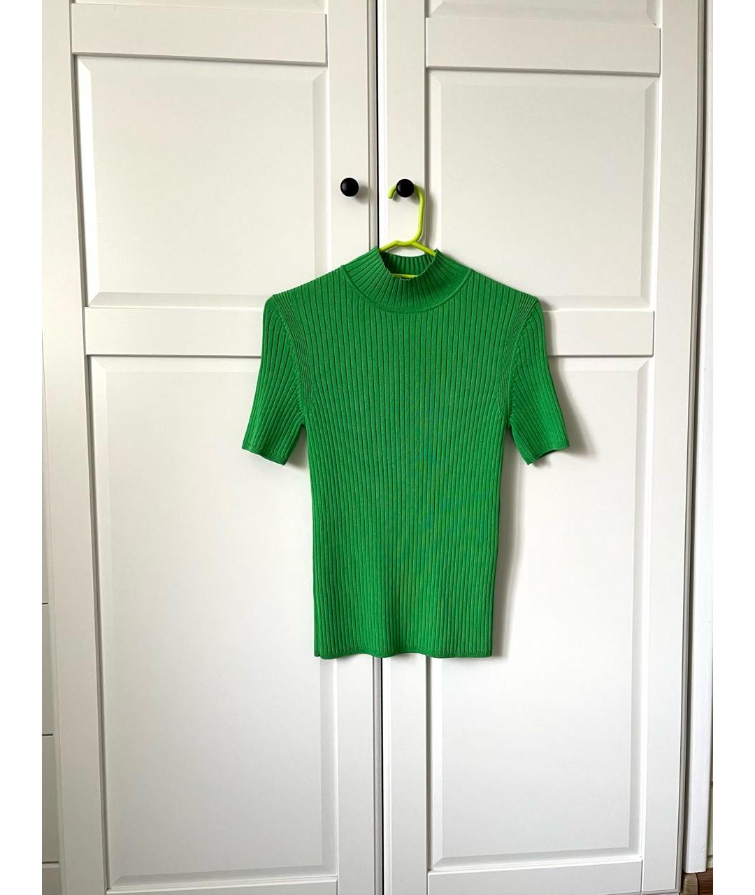 Tara Jarmon Зеленая вискозная водолазка, фото 4