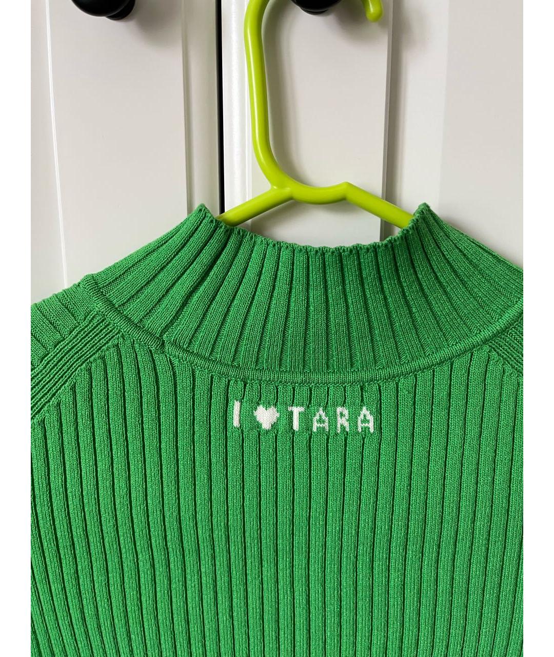 Tara Jarmon Зеленая вискозная водолазка, фото 5