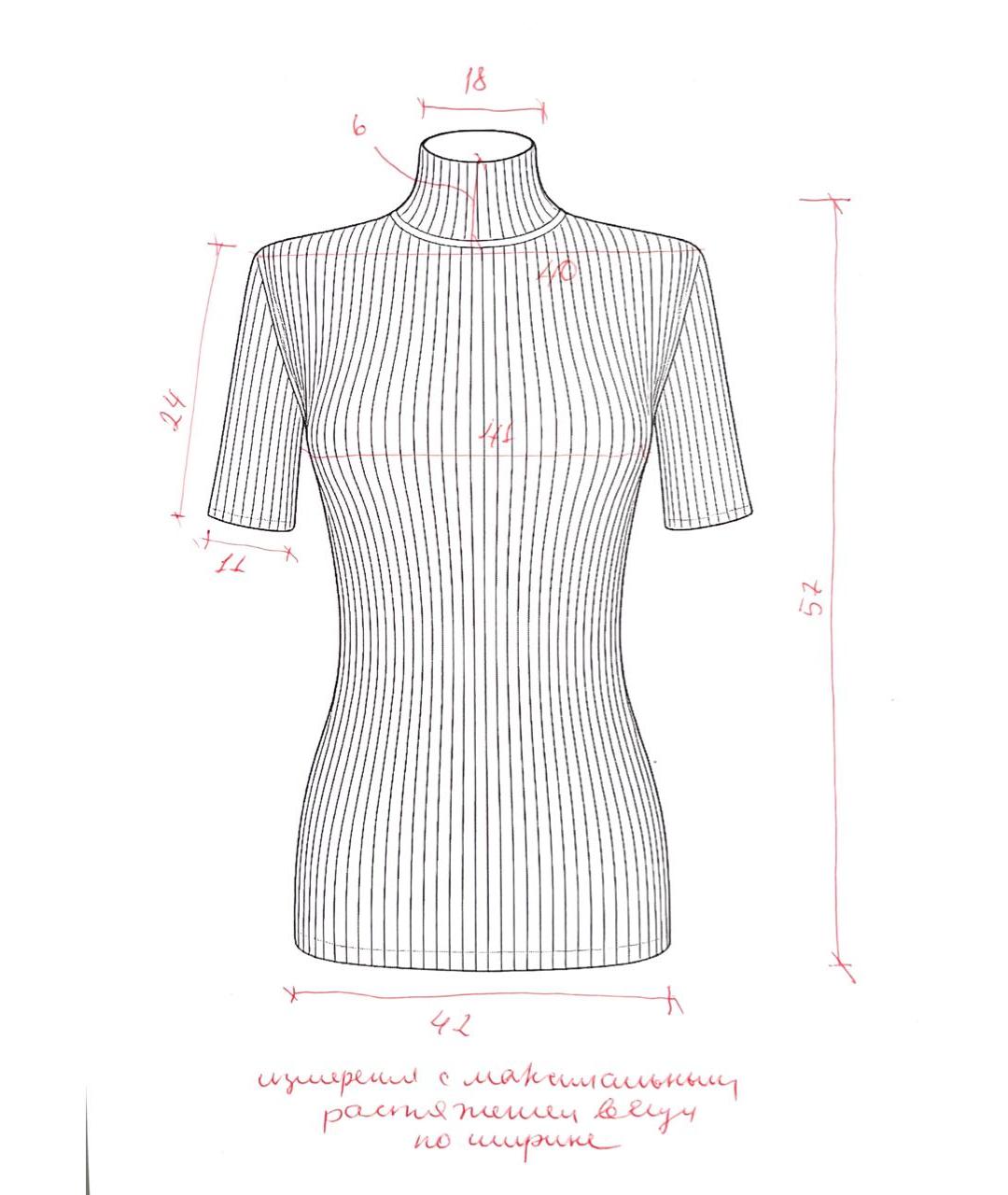 Tara Jarmon Зеленая вискозная водолазка, фото 8