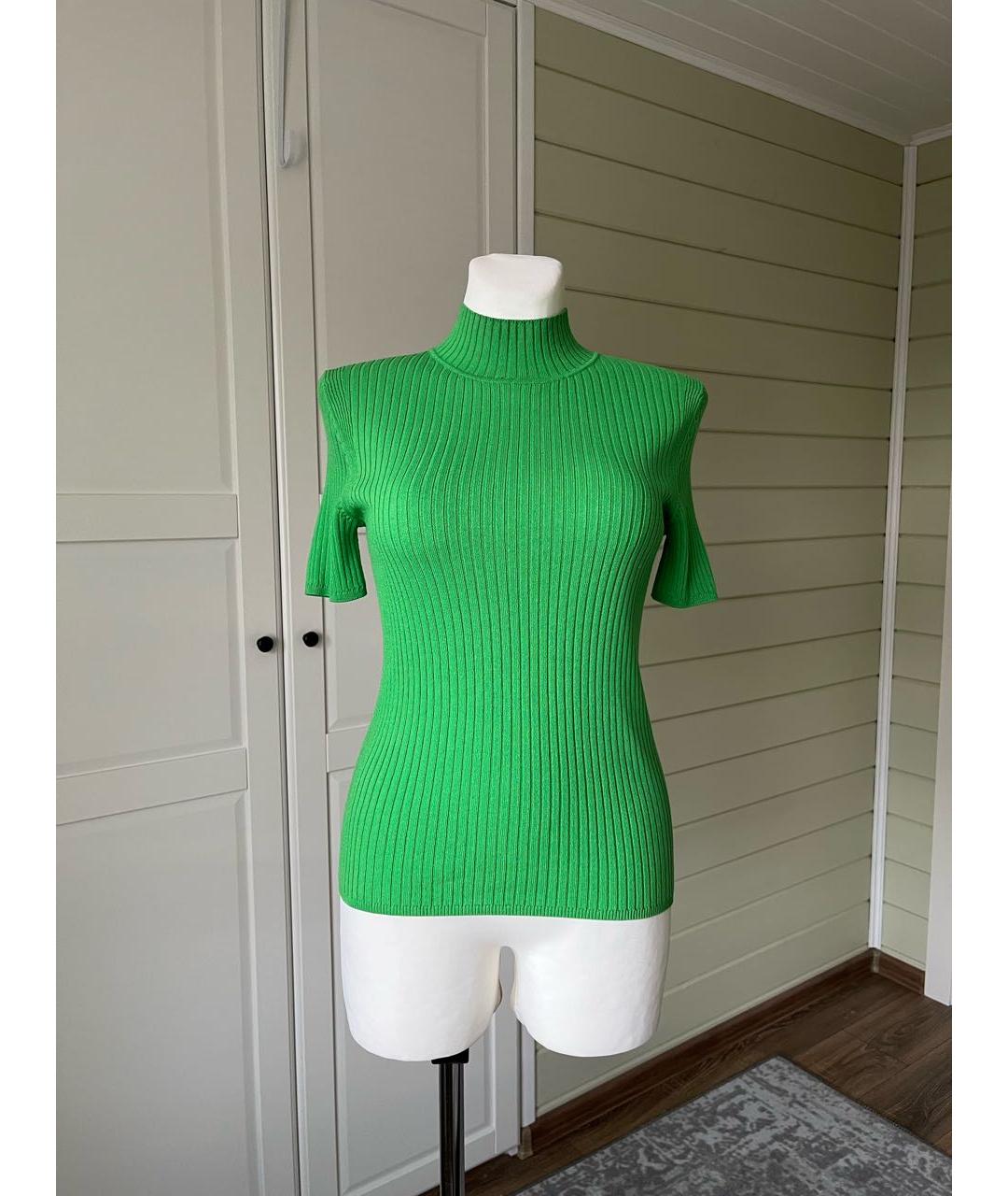 Tara Jarmon Зеленая вискозная водолазка, фото 9