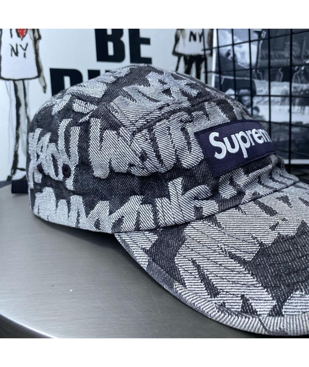 SUPREME Серая хлопковая кепка/бейсболка, фото 5