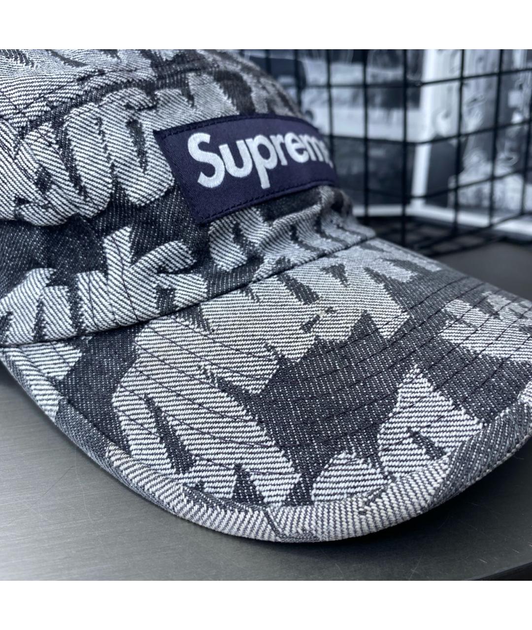 SUPREME Серая хлопковая кепка/бейсболка, фото 2