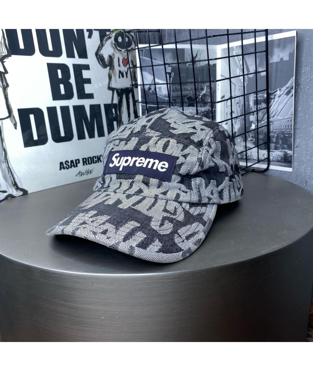 SUPREME Серая хлопковая кепка/бейсболка, фото 9