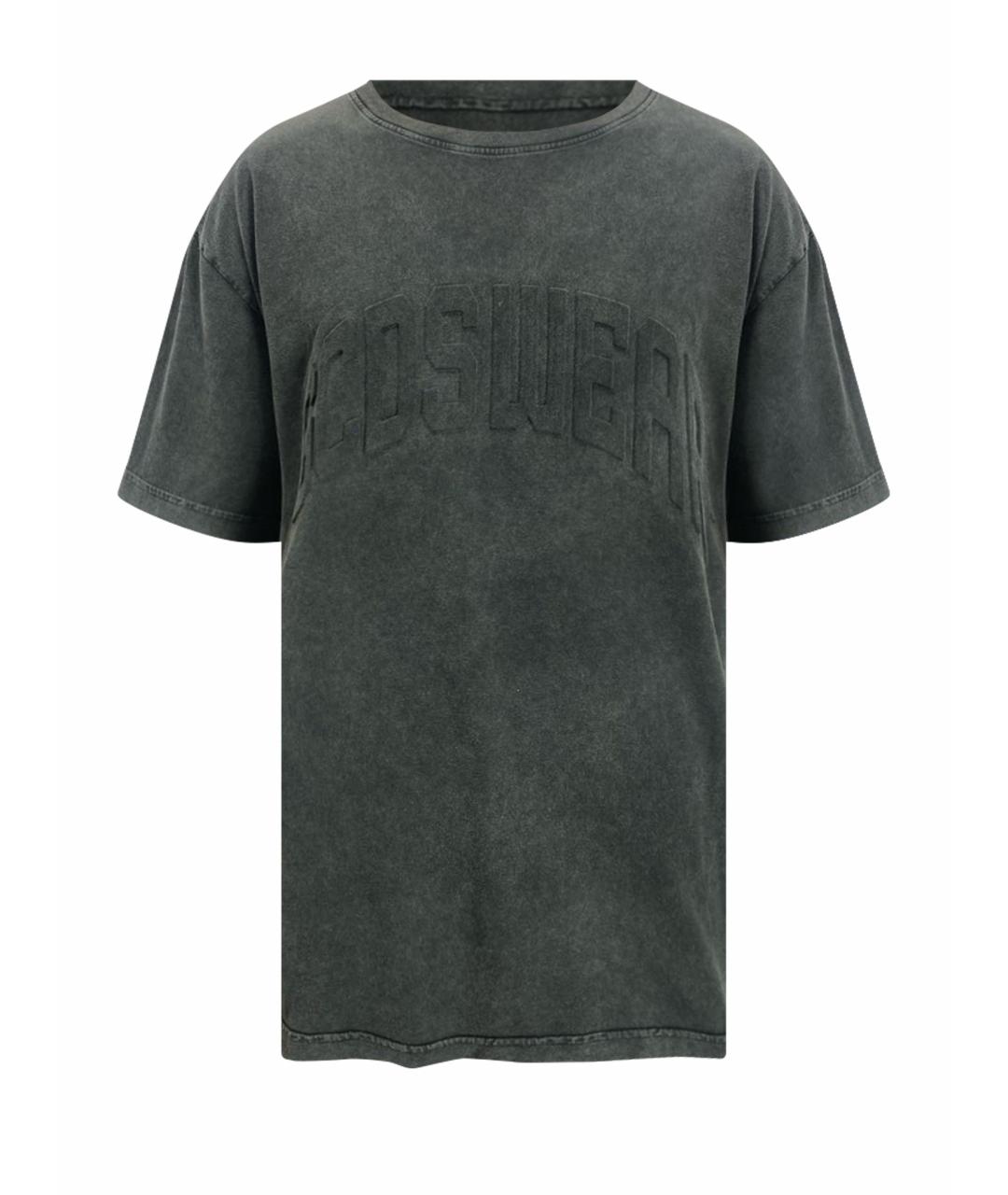 GCDS Серая хлопковая футболка, фото 1