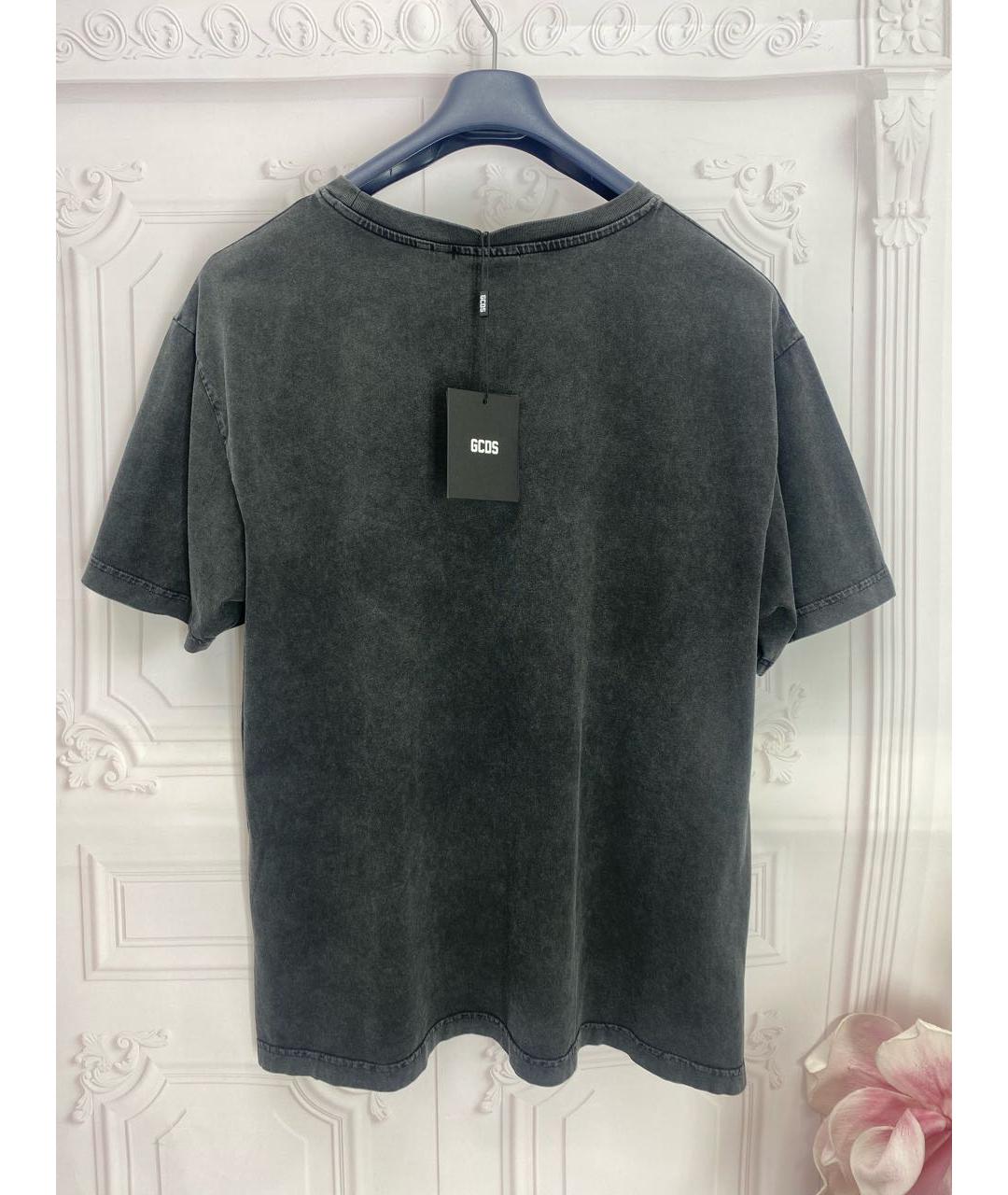 GCDS Серая хлопковая футболка, фото 2