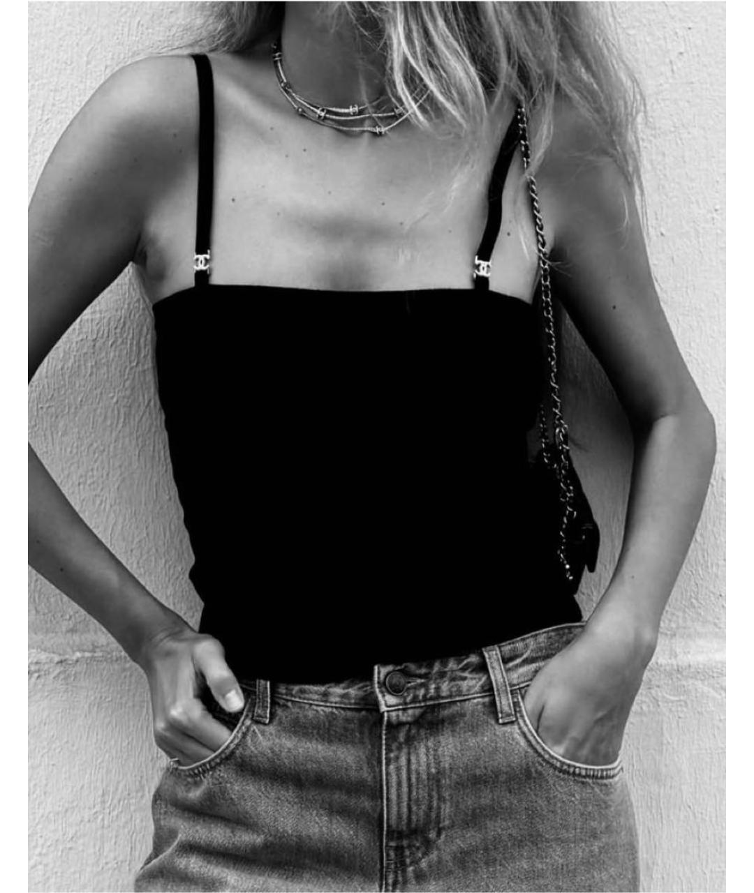 CHANEL Черная майка, фото 3