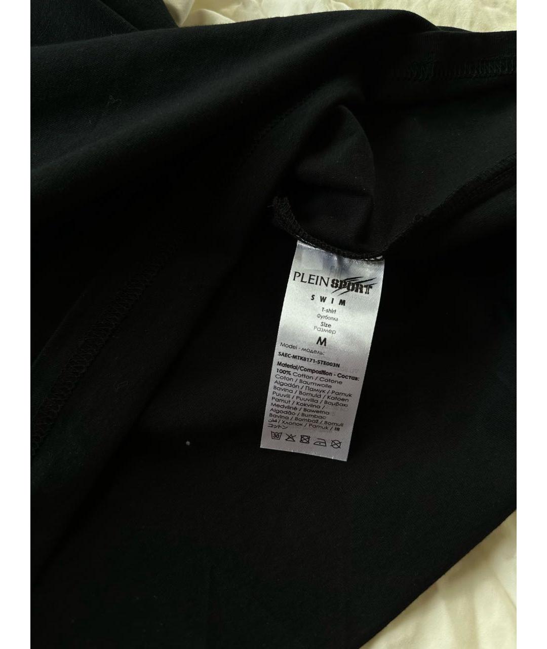 PLEIN SPORT Черная хлопковая футболка, фото 7