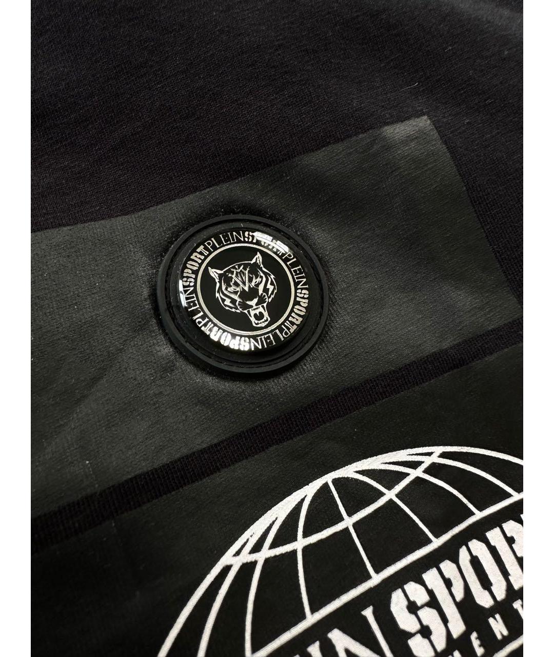 PLEIN SPORT Черная хлопковая футболка, фото 8
