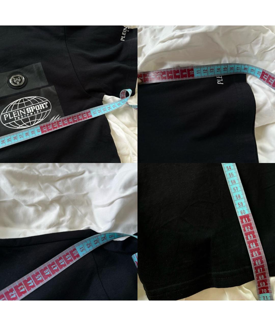 PLEIN SPORT Черная хлопковая футболка, фото 5
