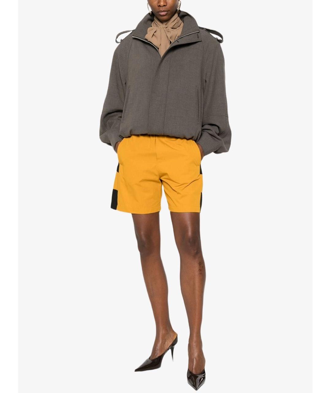 SAINT LAURENT Желтые хлопковые шорты, фото 6