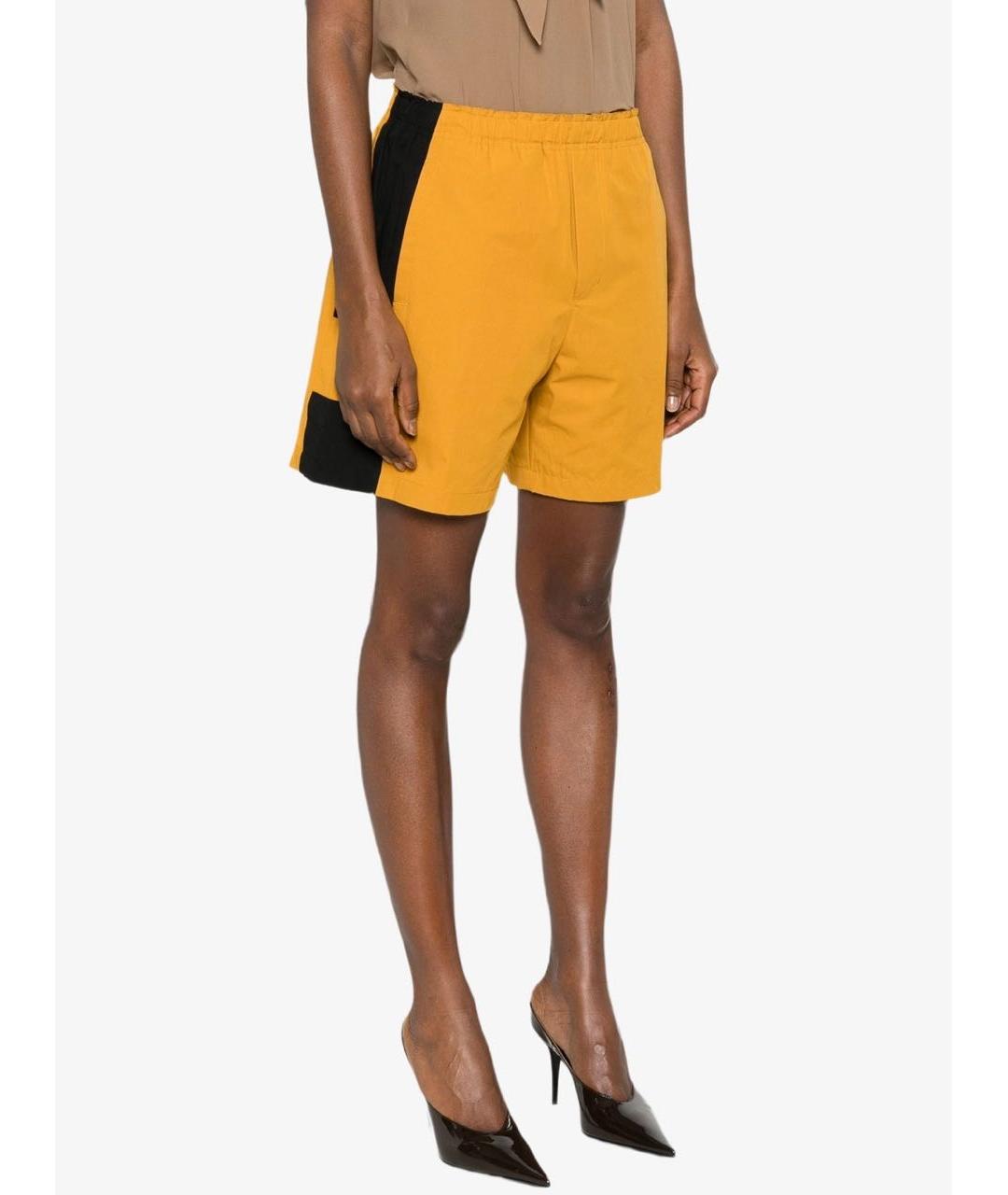 SAINT LAURENT Желтые хлопковые шорты, фото 3