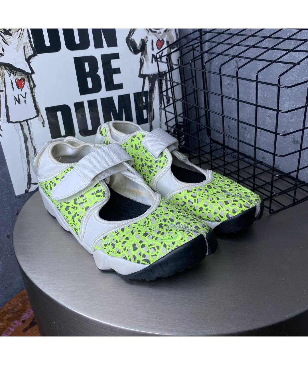 NIKE Зеленые синтетические сандалии, фото 3