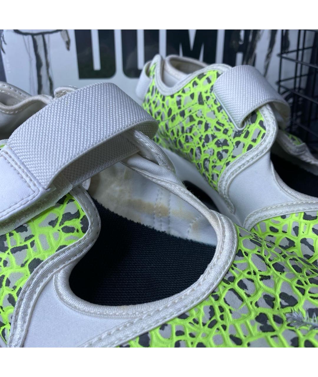 NIKE Зеленые синтетические сандалии, фото 8