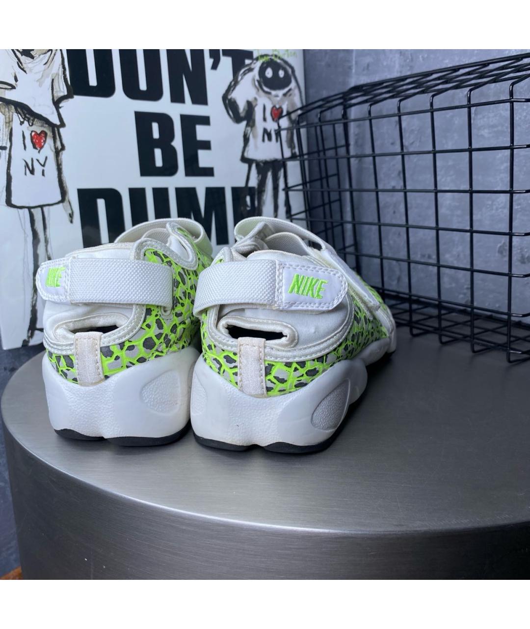 NIKE Зеленые синтетические сандалии, фото 4