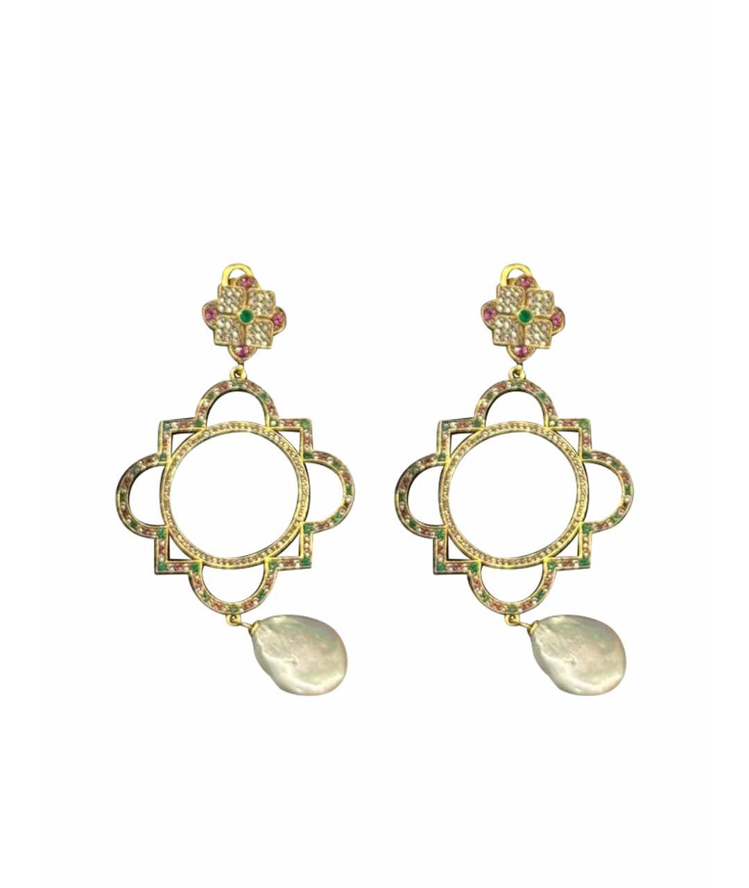 AXENOFF Золотые серебряные серьги, фото 1