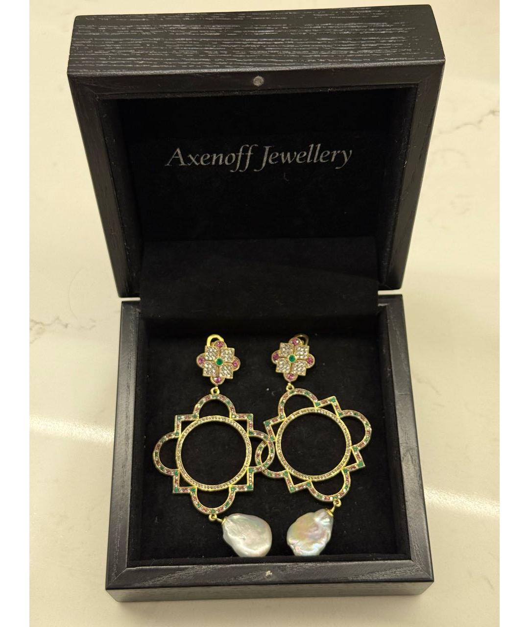 AXENOFF Золотые серебряные серьги, фото 4