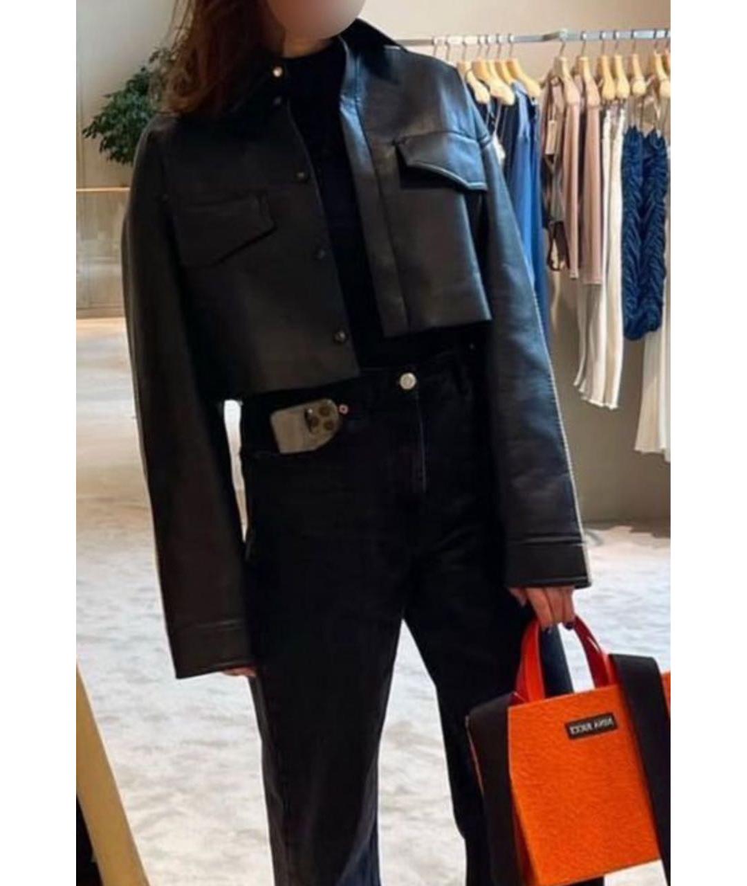 NANUSHKA Черная кожаная куртка, фото 8