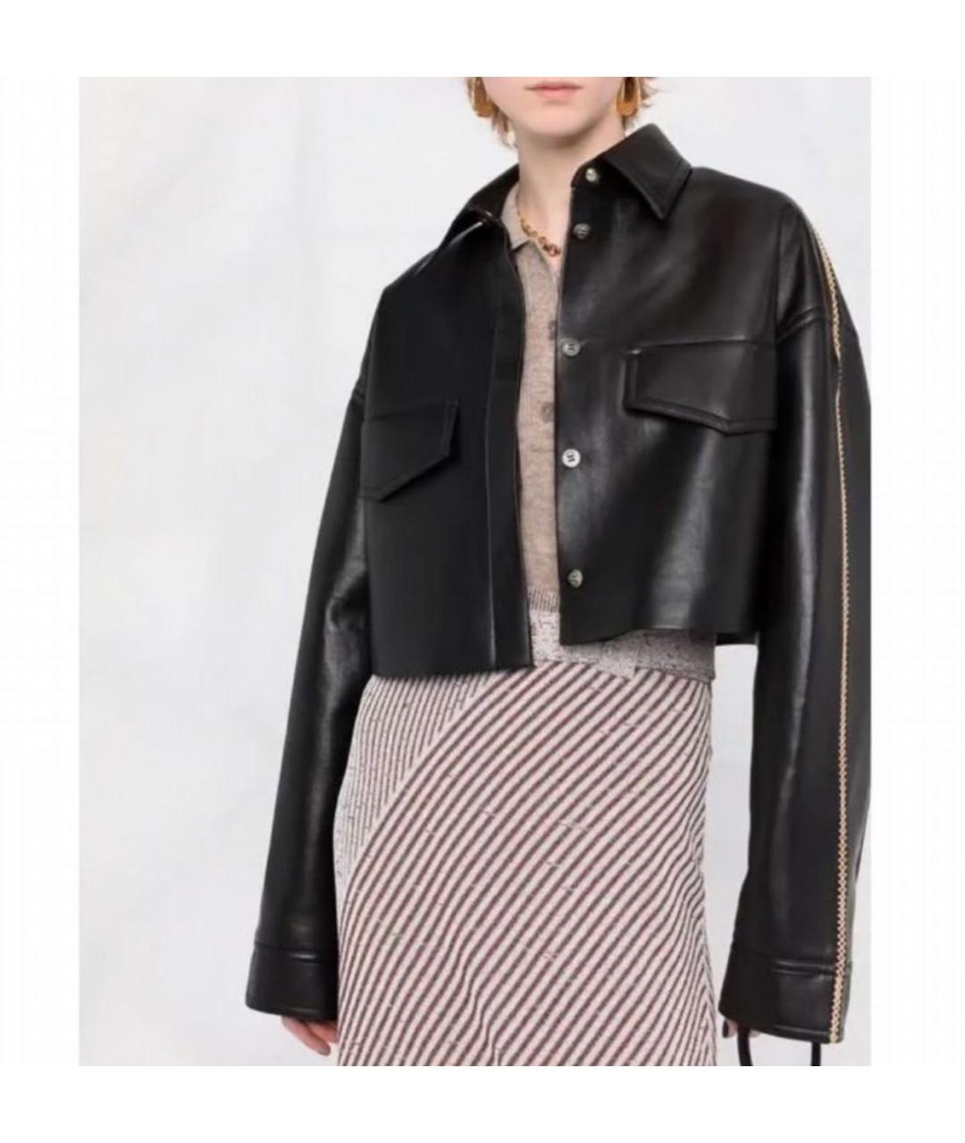 NANUSHKA Черная кожаная куртка, фото 4