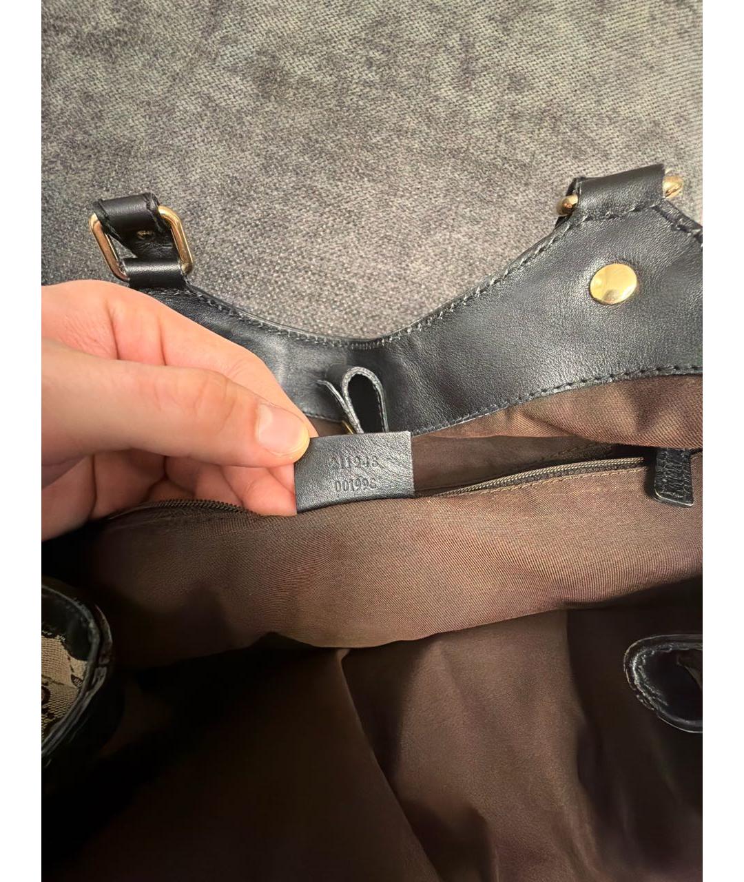 GUCCI Бежевая тканевая сумка тоут, фото 6