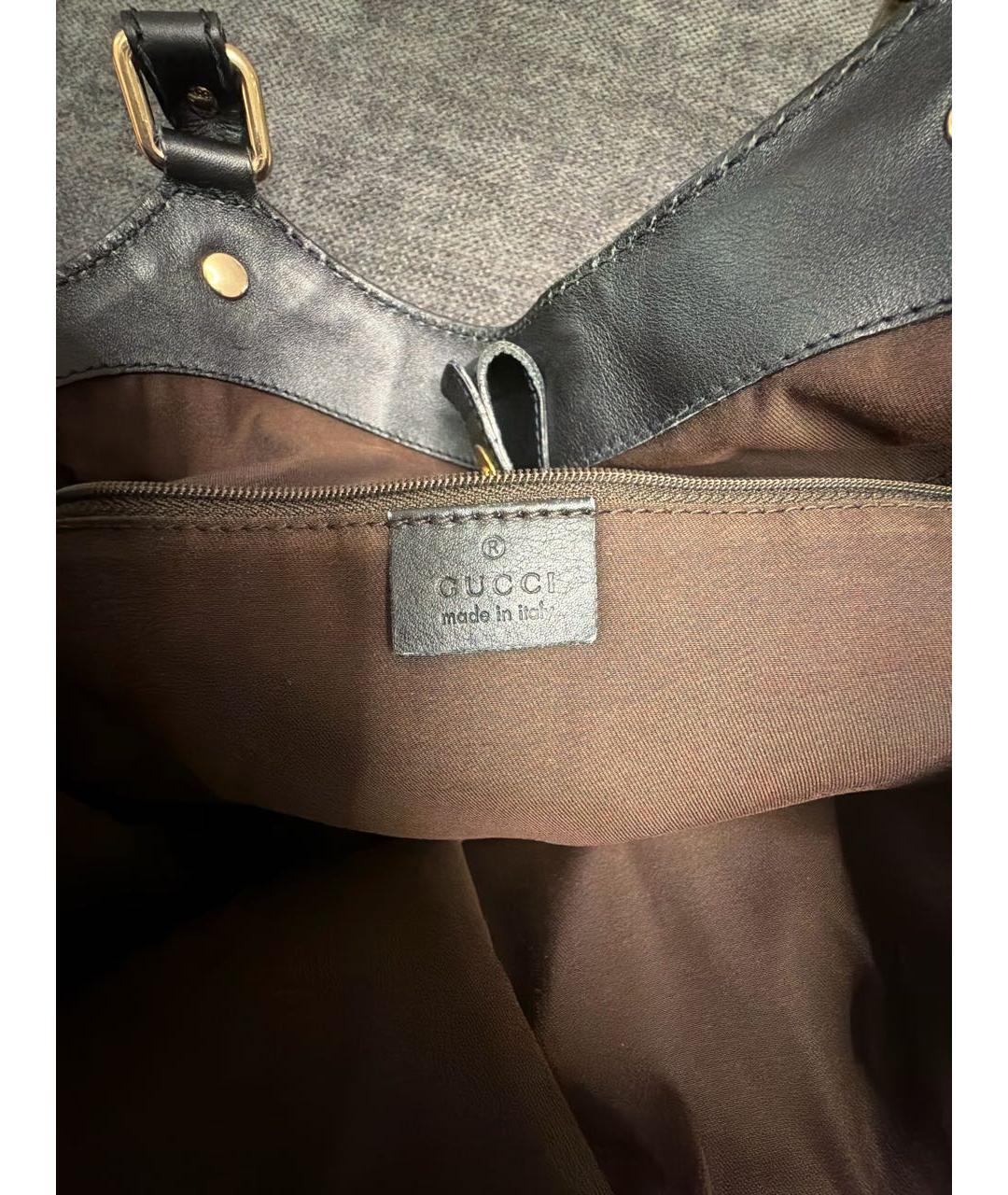 GUCCI Бежевая тканевая сумка тоут, фото 5