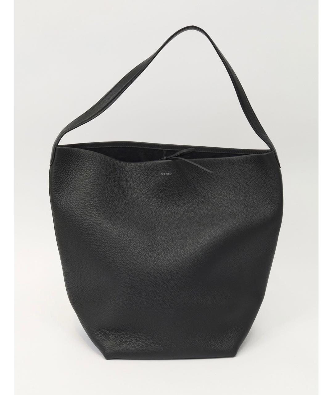 THE ROW Черная кожаная сумка тоут, фото 6
