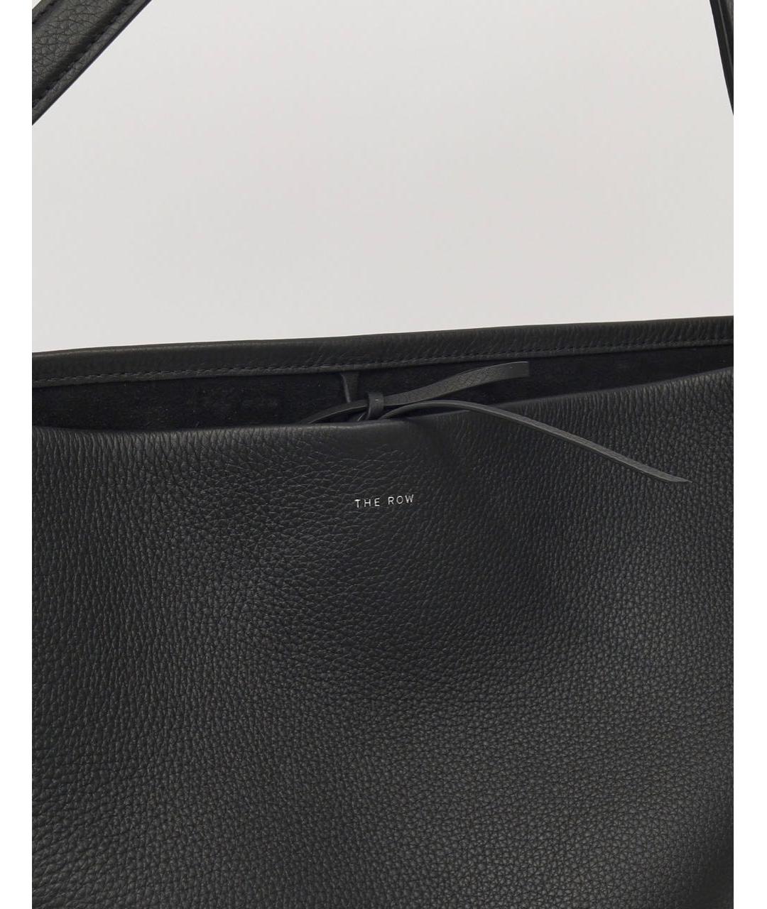 THE ROW Черная кожаная сумка тоут, фото 4