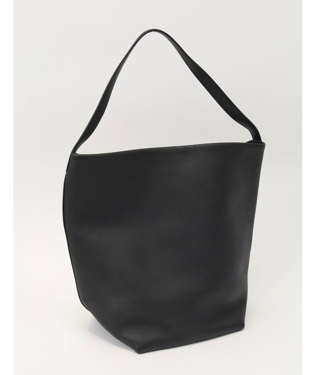 THE ROW Черная кожаная сумка тоут, фото 3