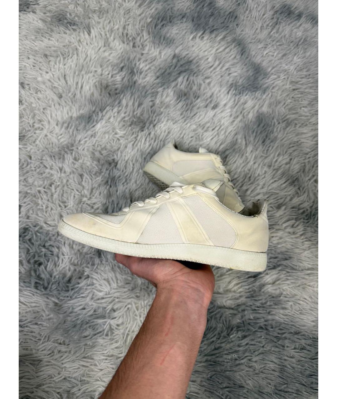 MAISON MARGIELA Бежевые низкие кроссовки / кеды, фото 2