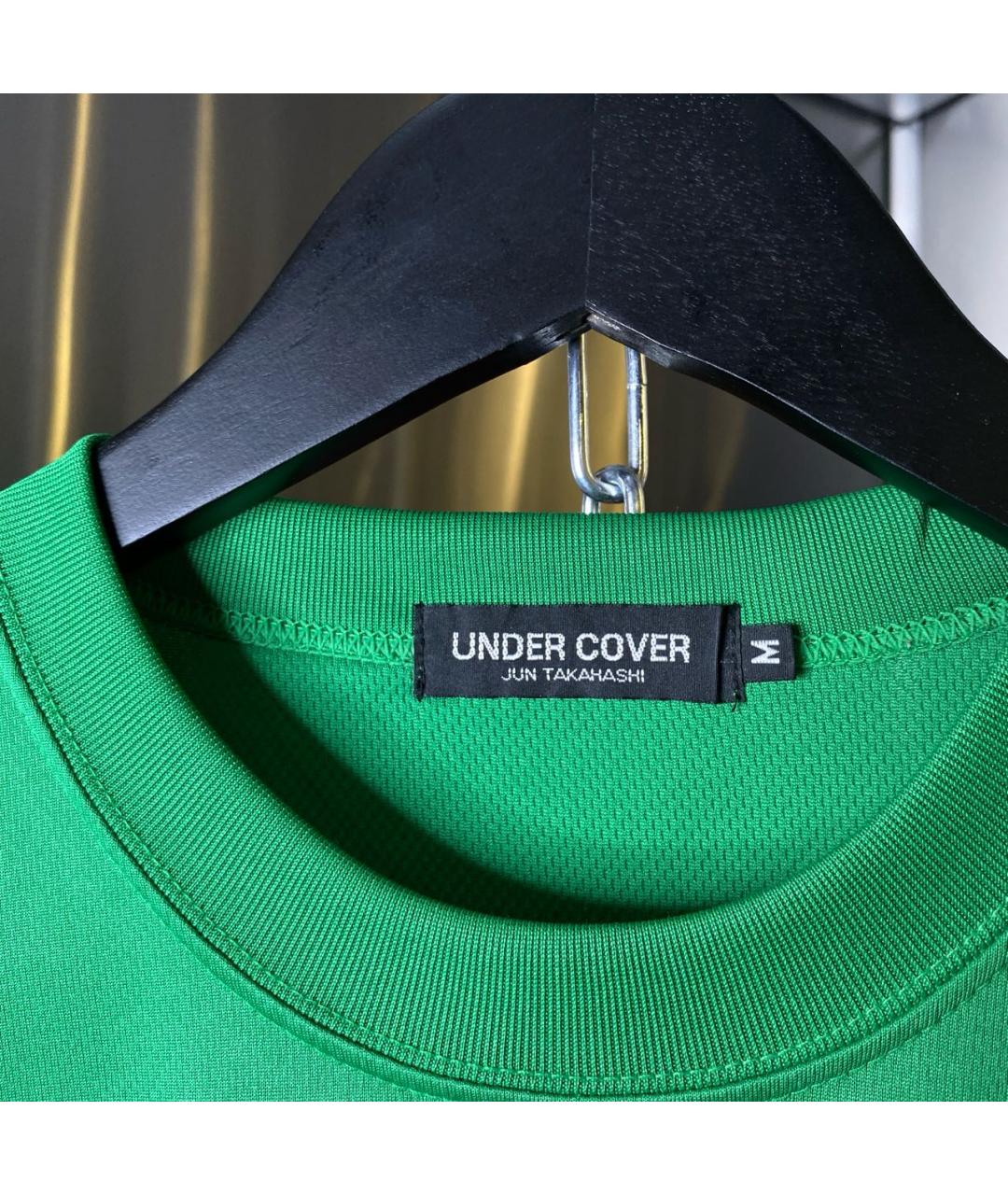 UNDERCOVER Зеленая синтетическая футболка, фото 5