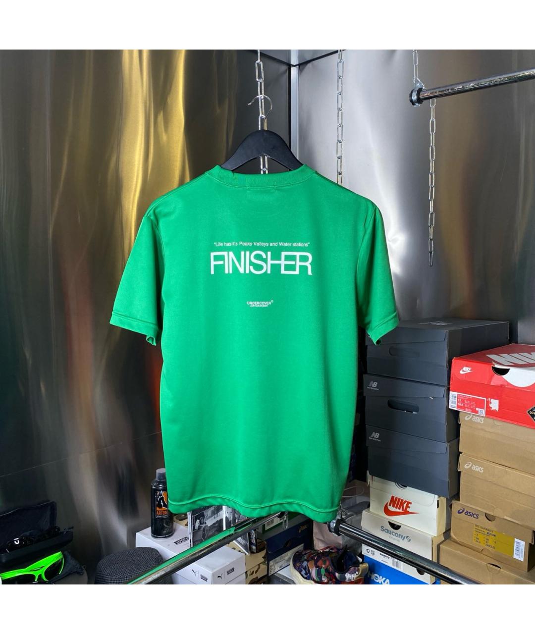 UNDERCOVER Зеленая синтетическая футболка, фото 3