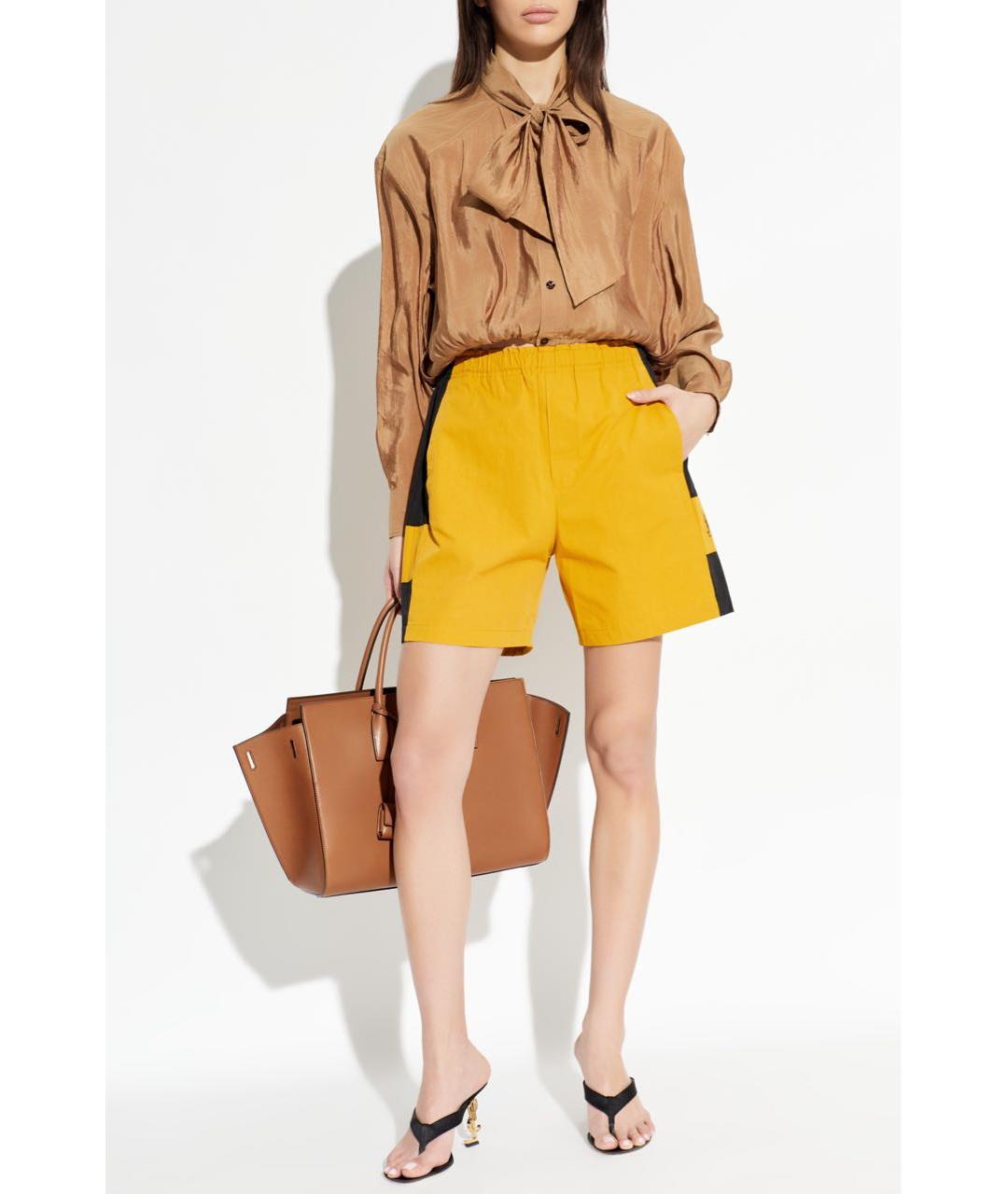 SAINT LAURENT Коричневая блузы, фото 7