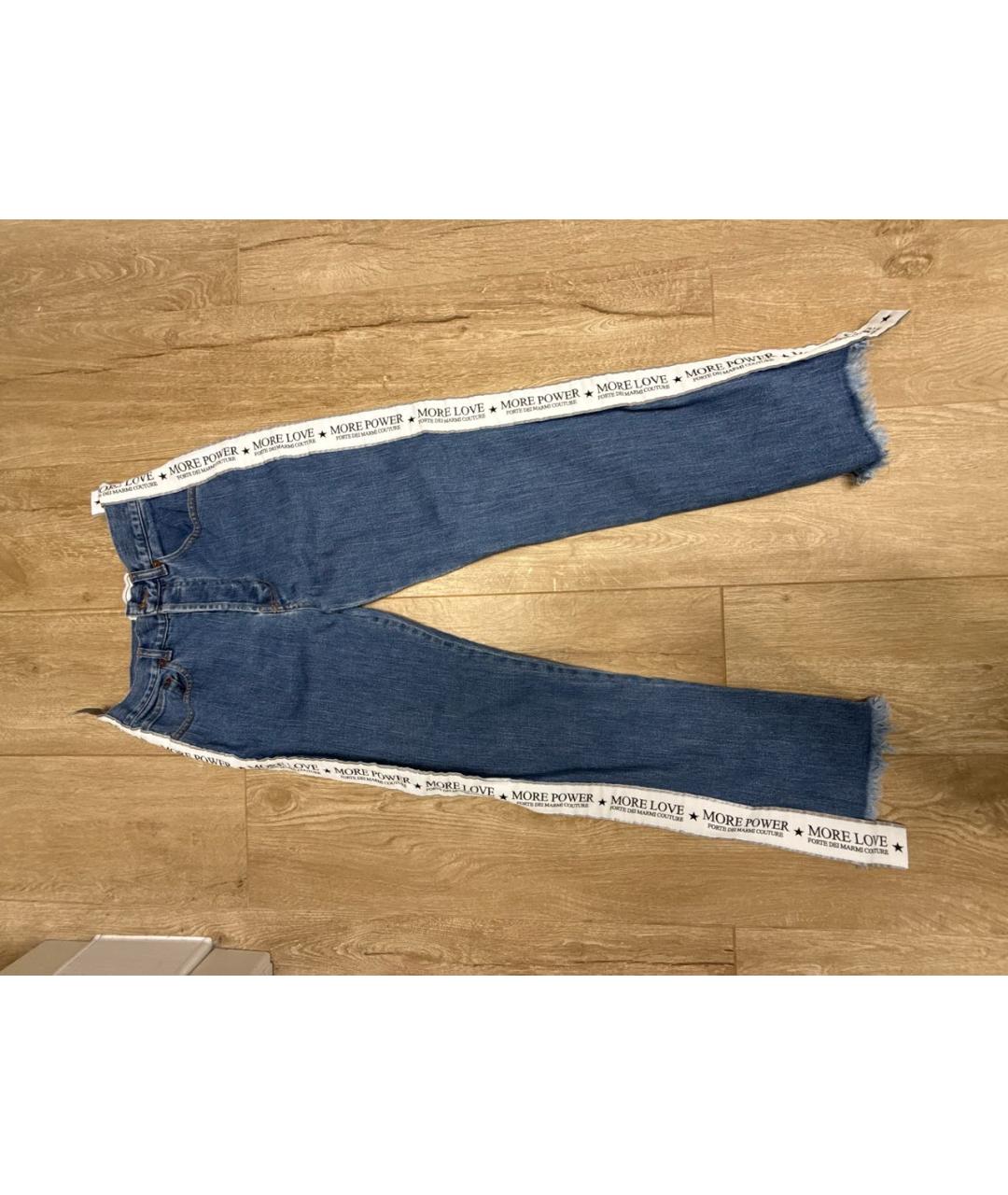 FORTE COUTURE Синие прямые джинсы, фото 5