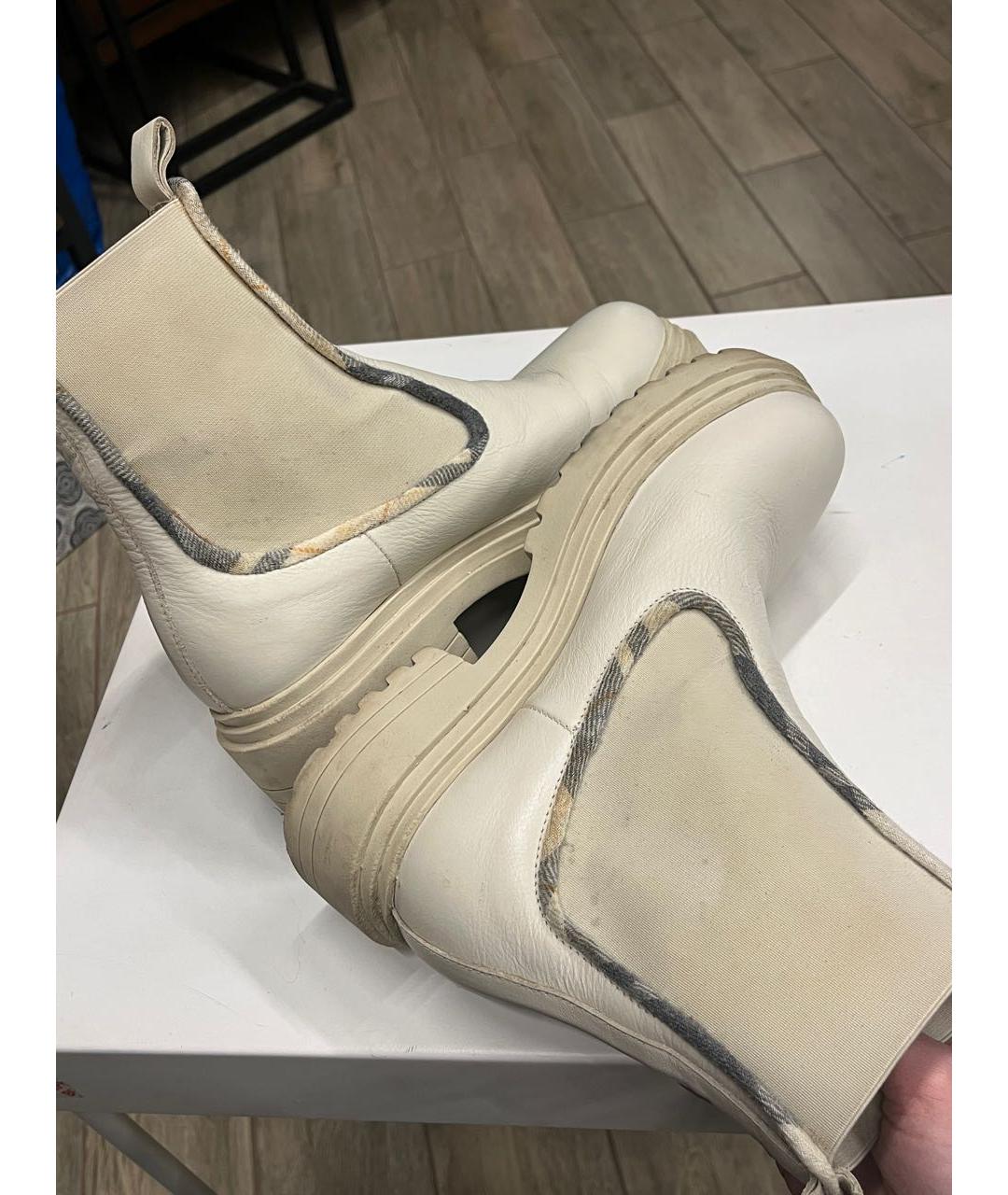 The coat Бежевые кожаные ботинки, фото 2