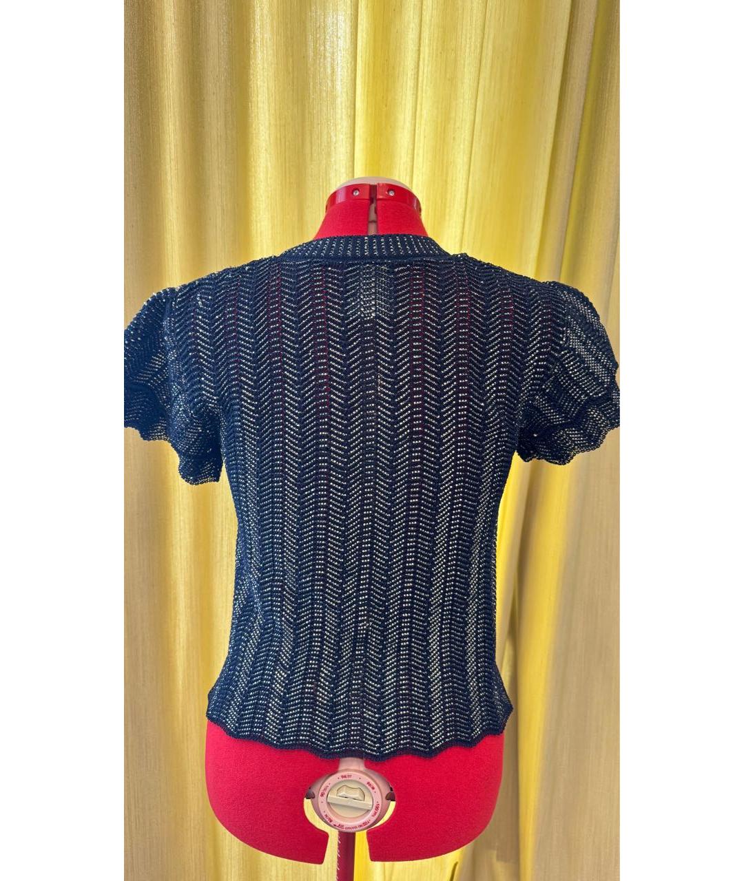 CHANEL Темно-синий хлопковый кардиган, фото 2