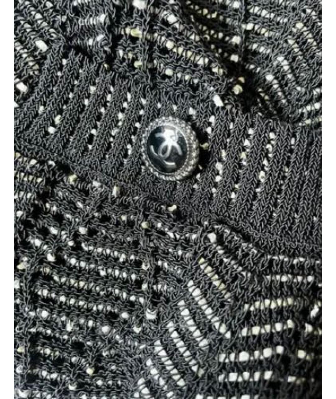 CHANEL Темно-синий хлопковый кардиган, фото 5