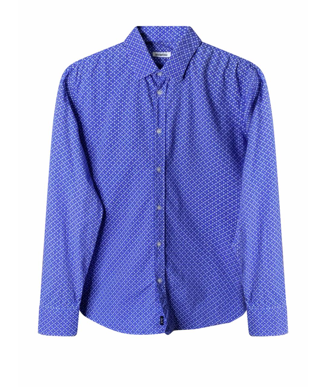 BIKKEMBERGS Синяя хлопковая кэжуал рубашка, фото 1