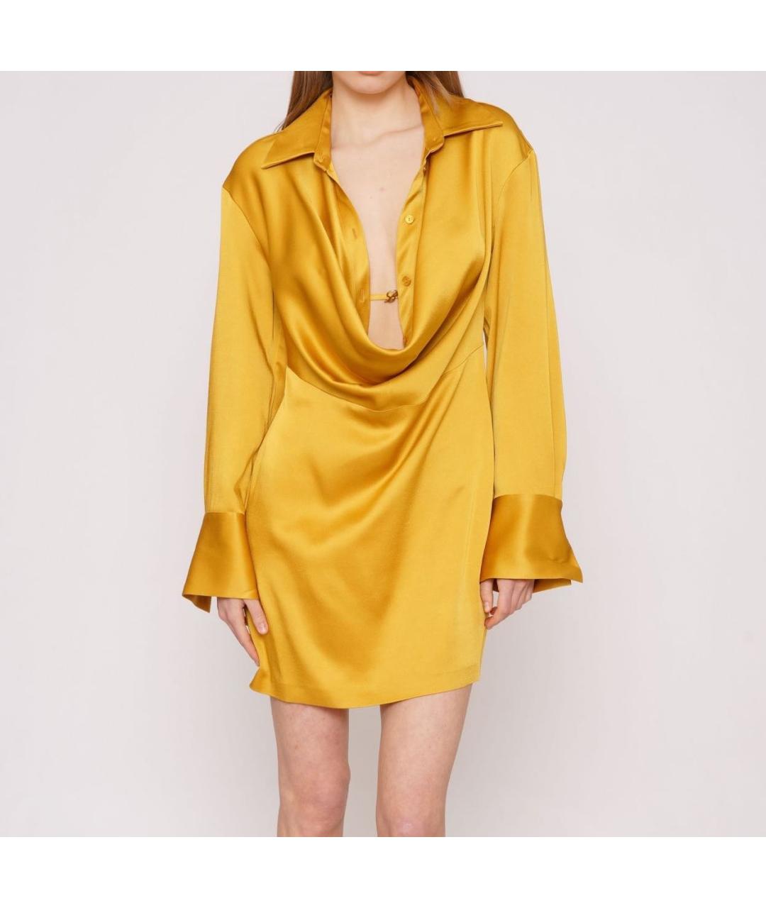 BLUMARINE Золотое вечернее платье, фото 3