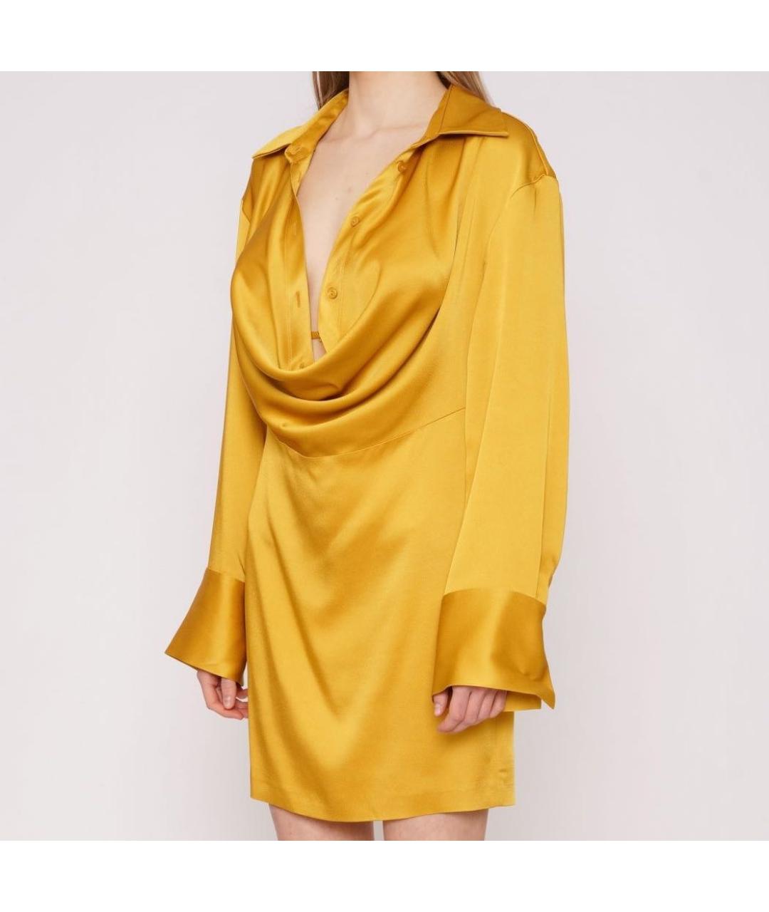 BLUMARINE Золотое вечернее платье, фото 4