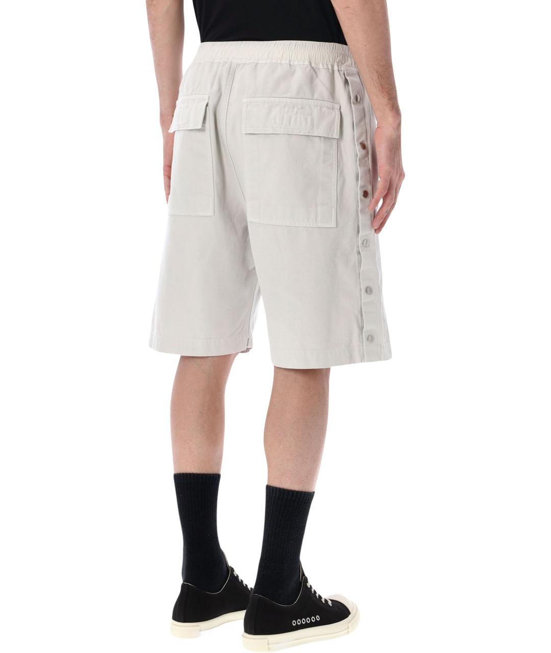 RICK OWENS DRKSHDW Белые хлопковые шорты, фото 2