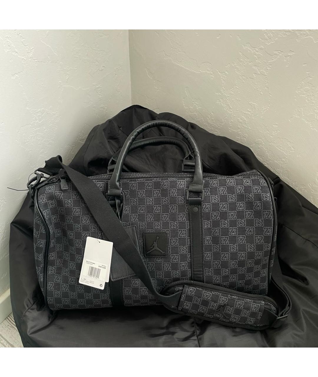 JORDAN Черная дорожная/спортивная сумка, фото 2