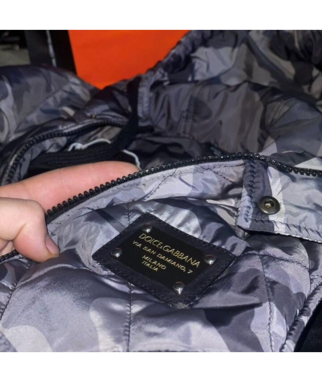 DOLCE&GABBANA Хаки полиэстеровый жилет, фото 2