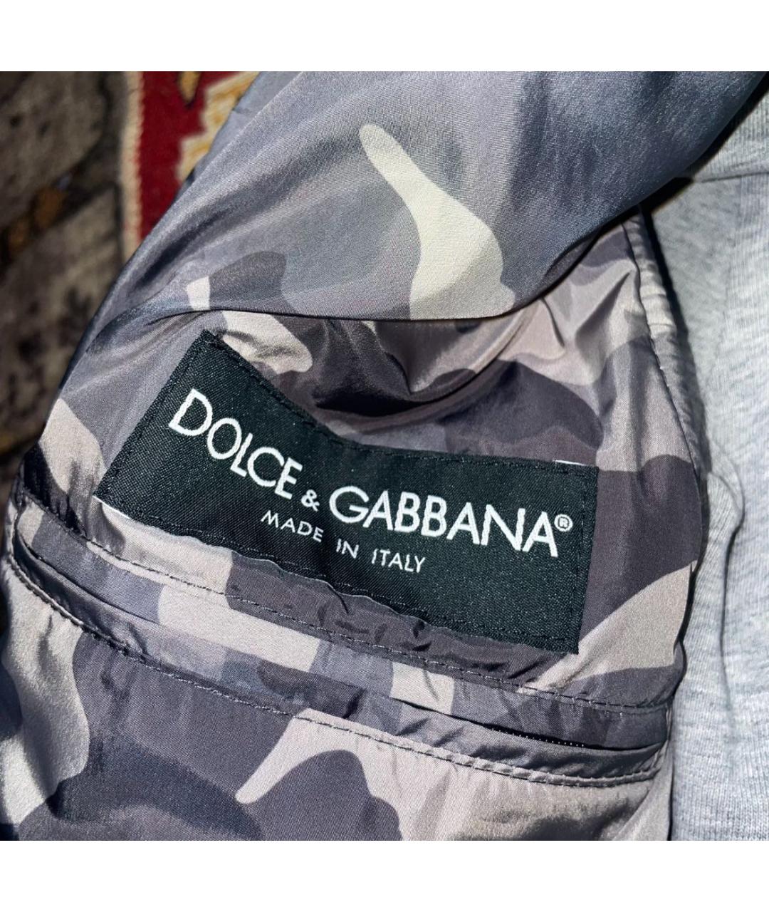 DOLCE&GABBANA Хаки полиэстеровый жилет, фото 4